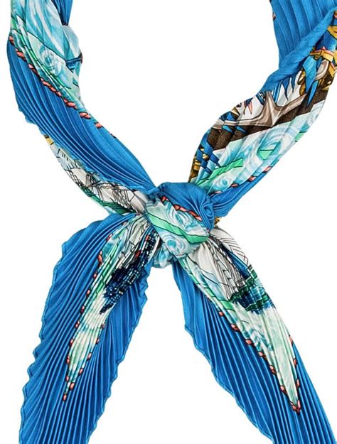 Hermes Plisse Scarf 